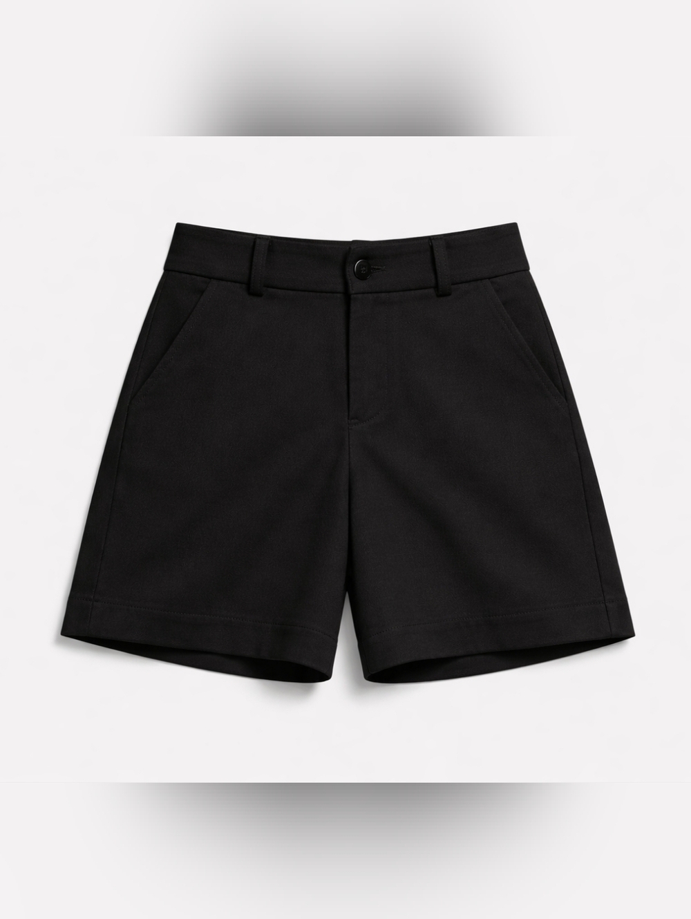 SPANX Supersmooth High Waist Stretch Twill Shorts Black Medium NWOT - Picture 2 of 9